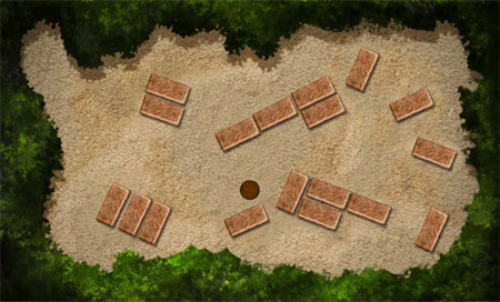 The Colour Map Bounce system in action