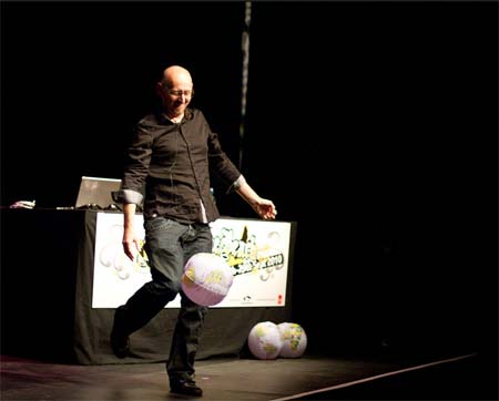 Swingpants distributes his balls